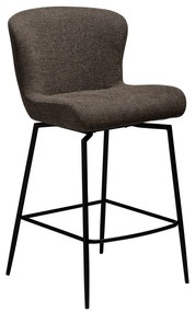 Brązowy tapicerowany hoker (wysokość siedziska 67,5 cm) Glam – DAN-FORM Denmark