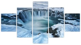 Obraz - Wodospad Bogów, Islandia (125x70 cm)