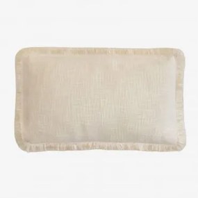 Prostokątna Poduszka 30x50 Cm Z Bawełny Soncey Gardenia Biel - Sklum