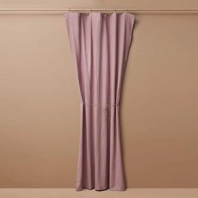 Lniana zasłona Merida w kolorze brudnego pudrowego różu