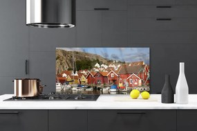 Panel nad blat kuchenny Panorama Nocnej Metropolii