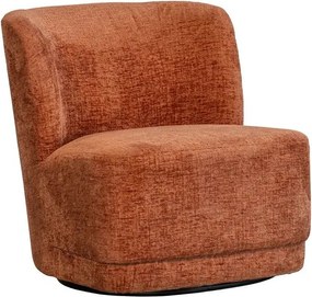 Pomarańczowy aksamitny fotel Atty – WOOOD