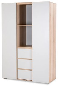 Szafa DALIA 120cm buk/szara 3-segmentowa  LITTLE SKY