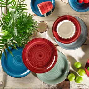 Mäser Zestaw 6 płytkich talerzy Bel Tempo 27 cm,zielone