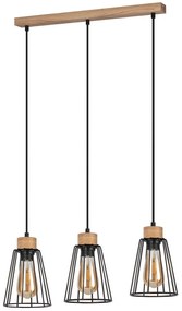 Spot-Light 1311374 - Żyrandol na lince ORAZIO 3xE27/60W/230V dąb