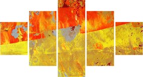 Obraz abstrakcji - malarstwo (125x70 cm)
