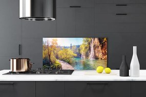 Panel Szklany Spokojna Tafla Jeziora o Zmierzchu