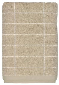 Beżowy bawełniany ręcznik kąpielowy 70x140 cm Tile Stone – Mette Ditmer Denmark