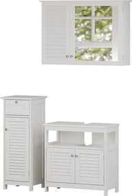 Zestaw mebli łazienkowych biały 60x30x60 riad