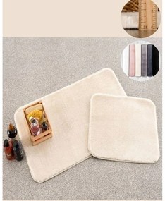 Kremowe dywaniki łazienkowe zestaw 2 szt. 50x90 cm Plush – Mila Home