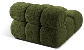 Zielony moduł sofy z materiału bouclé (moduł środkowy) Bellis – Micadoni Home