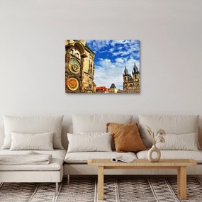 Obraz - Praski zegar astronomiczny (70x50 cm)