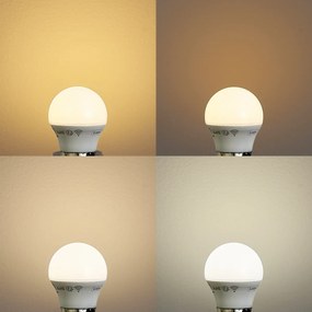 Zestaw 5 inteligentnych żarówek LED E27 z możliwością ściemniania P45 Opal 4,9 W 470 lm 2200–4000 K