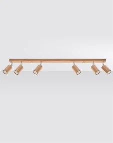 Listwa oświetleniowa ZEKE 6 dębowa SOLLUX LIGHTING