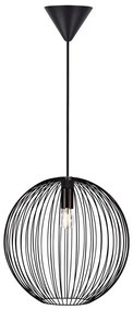 Nordlux - Lampa wisząca na przewodzie BERONI 1xE27/60W/230V czarna