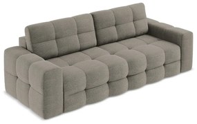 Ciemnoszara rozkładana sofa z materiału bouclé 255 cm Milu – Makamii