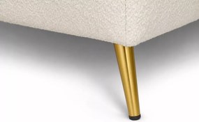 Nowoczesna sofa Elivo z funkcją spania i pojemnikiem na pościel w kolorze beżowym