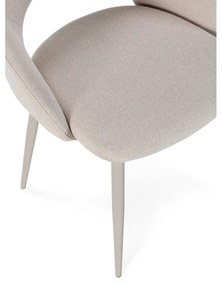 Beżowe tapicerowane krzesła zestaw 2 szt. Lia – Marckeric