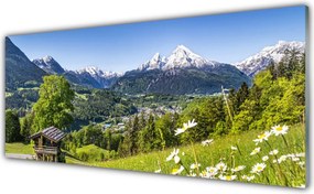 Panel nad blat kuchenny Pola U Podnóża Majestatycznych Gór