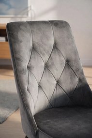 Krzeso Dolphin z czarnego aksamitu