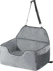 Fotelik Samochodowy dla Psów SucceBuy, Rozmiar Średni/Duży (do 25 kg), Kolor Szary