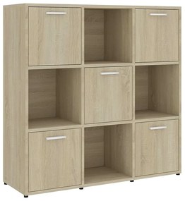 Minimalistyczny Regał Na Książki Dąb Sonoma Z7-F33