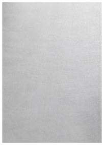 Dywan pluszowy Sky srebrny antypoślizgowy do prania 60 cm x 110 cm