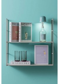 Niebieska lampa stołowa LED na butelkę z metalowym kloszem (wysokość 13 cm) Cone Hat LED – Leitmotiv