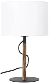 Lampa stołowa PINUS 1xE27/40W/230V biały/drewno