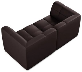 Ciemnofioletowa sofa z imitacji skóry 180 cm Aloha – Makamii