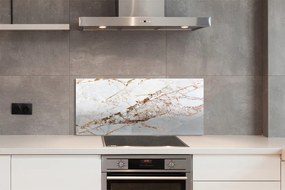 Panel szklany do Kuchni Luksusowa Ściana Marmurowa