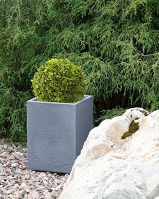 Osłona donicy Cubus Grey 29 x 29 x 40 cm