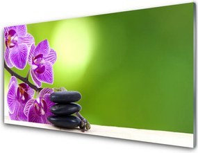 Panel nad blat kuchenny Zielona Elegancja Storczyka