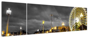 Obraz diabelskiego młyna o zmierzchu (170x50 cm)
