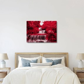 Obraz - Indonezyjskie wodospady w kolorze czerwonym (70x50 cm)