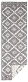 Szaro-kremowy chodnik odpowiedni na zewnątrz NORTHRUGS Malibu, 80x250 cm