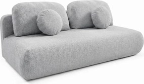 Sofa BASE Rozkładana Dwuosobowa Szara Szenil Japandi