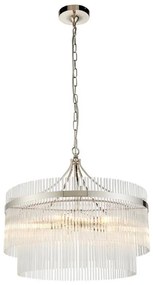 Endon 104112 - Żyrandol na łańcuchu MARIETTA 5xE14/7W/230V błyszczący chrom/przezroczysty