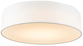 Lampa sufitowa biała 40 cm z LED - Drum LED