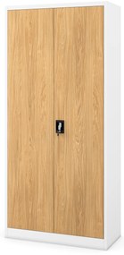 JAN H (195) cabinet white RAL9003 golden oak H1950*W900*D400