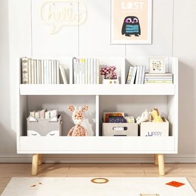 Półka na książki i gazety dla dzieci – szafka na zabawki typu biblioteka 60 cm