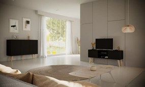 Komoda TORONTO 120 czarna KOCOT MEBLE