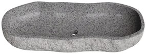 Umywalka nablatowa z kamienia rzecznego - PIEDRI