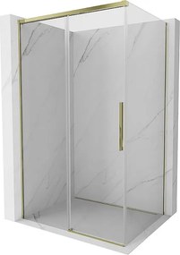 Mexen Rox kabina prysznicowa rozsuwana 135 x 120 cm, transparent, złota - 8C2-135-120-50-00