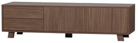 Naturalna szafka pod TV w dekorze orzecha 160x42 cm Seppe – WOOOD