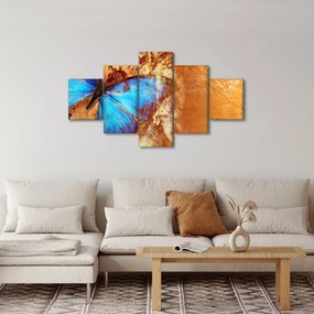 Obraz - Niebieski motyl (125x70 cm)