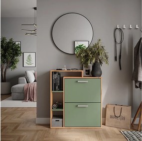 Wywrotka na buty goldkraft dąb/zielony 80x24.2x90 orlando