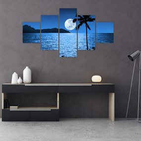 Obraz - Księżyc nad poziomem morza (125x70 cm)