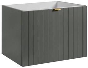 Szafka pod umywalkę HARMO 60 cm szaro-zielony półmat KROFAM