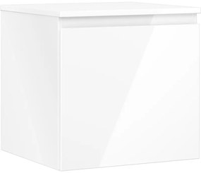 Mexen Orio szafka łazienkowa podumywalkowa 50 cm z blatem, 1 szuflada, biała połysk - 91A10-05047-1-BFC00